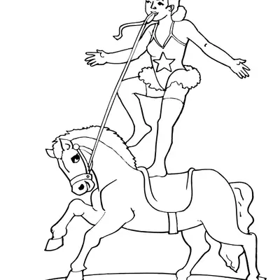 Estrela do Picadeiro: A Acrobata e seu Cavalo Veloz