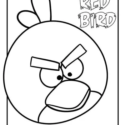 Desenho do Red: O Líder dos Angry Birds para Imprimir