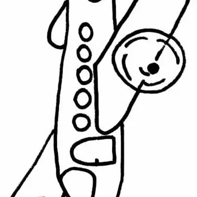 Desenho de Avião Simples de Hélice com Traços Livres, Estilo Infantil