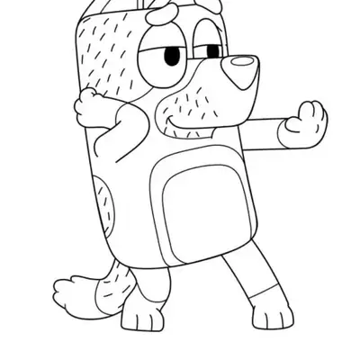 Bandit Heeler: O Papai mais Divertido para Colorir