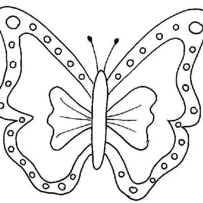 Detalhes Delicados: Desenho de Borboleta com Pontinhos para Colorir