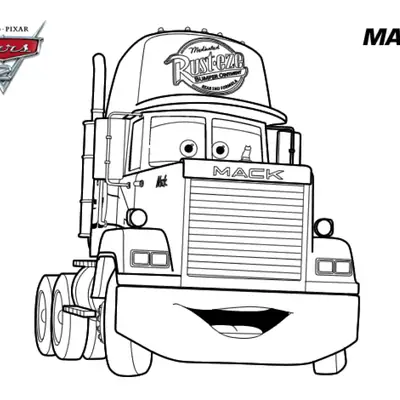 Amigo de Estrada: O Caminhão Mack para Colorir