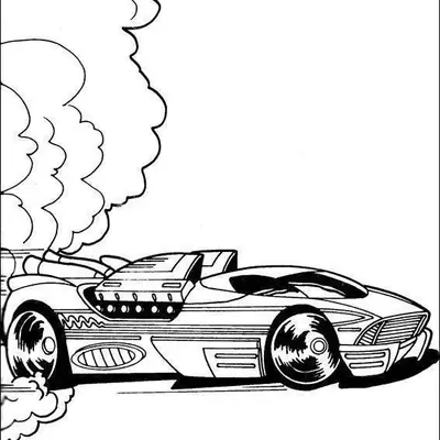 Arrancada Espacial: Carro Dragster Futurista para Colorir