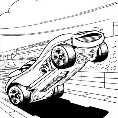 Manobra Radical: Carro de Corrida Empinando para Colorir