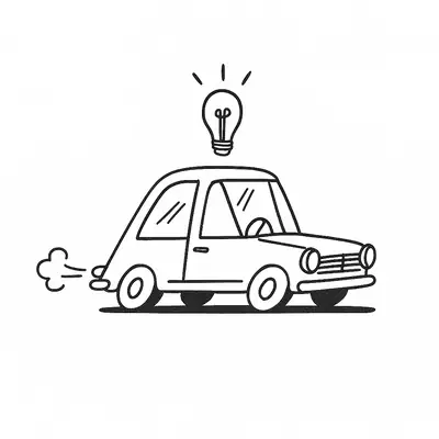Uma Ideia Brilhante: Carro Criativo para Colorir