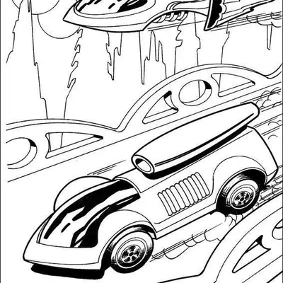 Viagem ao Futuro: Carros Voadores para Colorir