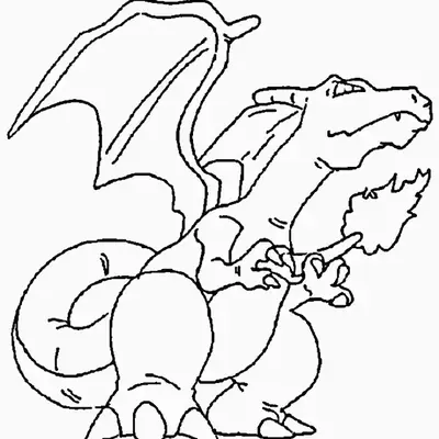 Desenho do Pokémon Charizard para Colorir