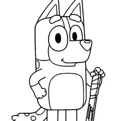 Chilli Heeler: A Mamãe Esportista para Colorir e Imprimir