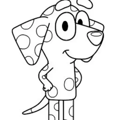 Chloe, a Melhor Amiga da Bluey, para Colorir e Imprimir