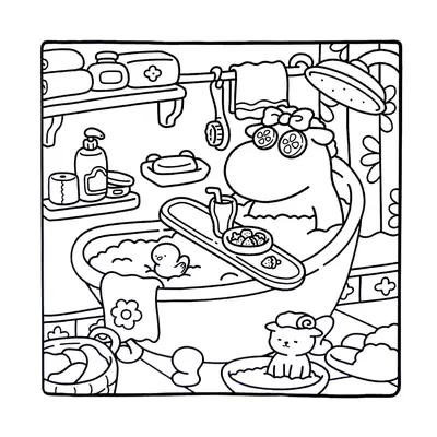 Spa em Casa: O Banho Relaxante do Hipopótamo
