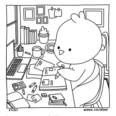 Hora da Lição: O Pintinho Estudioso Cozy Friends