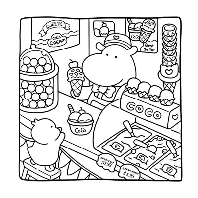 Delícia Gelada: A Sorveteria CoCo Cream dos Cozy Friends