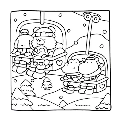 Passeio Gelado: Os Cozy Friends no Teleférico