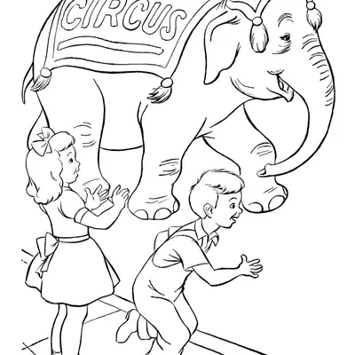 Encontro Mágico: O Elefante Amigo e as Crianças no Circo