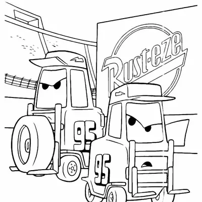 Trabalho em Equipe: O Pit Stop do Número 95 para Colorir