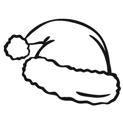 O Chapéu do Noel: Desenho de Gorro de Natal para Colorir