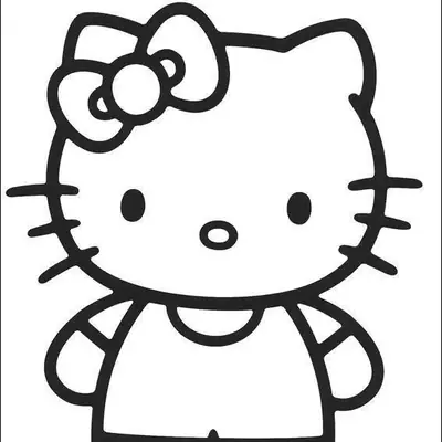 Desenho da Hello Kitty Clássica para Colorir