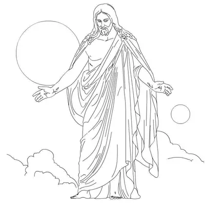 A Vitória da Vida: Jesus Cristo Ressuscitado para Colorir