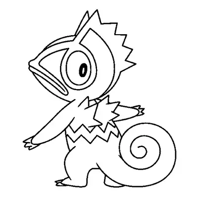 Desenho do Pokémon Kecleon para Colorir