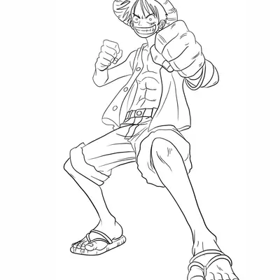 Desenho do Luffy (One Piece) para Colorir
