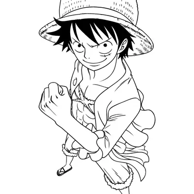 Desenho do Luffy (One Piece) para Colorir