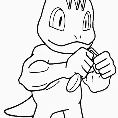 Desenho do Pokémon Machop para Colorir