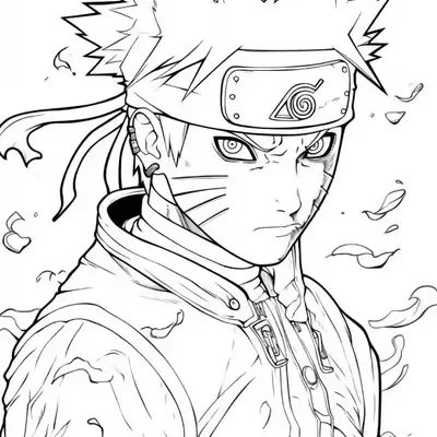 Desenho do Naruto Uzumaki (Shippuden) para Colorir
