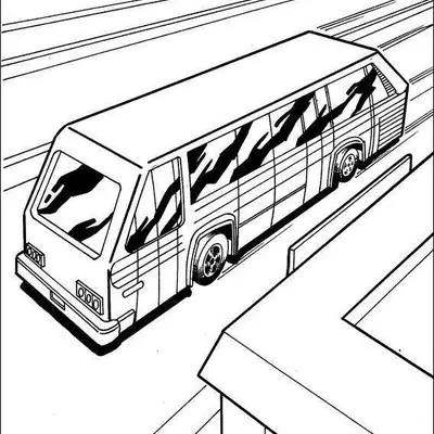 Pé na Estrada: Ônibus de Turismo para Colorir