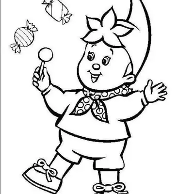 Doçura no Circo: O Pequeno Palhaço e seus Doces para Colorir