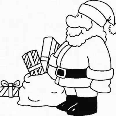 Entrega Especial: Papai Noel e seus Pacotes para Colorir
