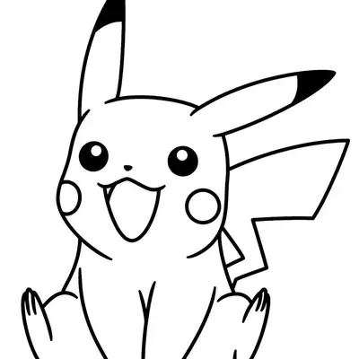 Desenho do Pikachu de Pokémon para Colorir