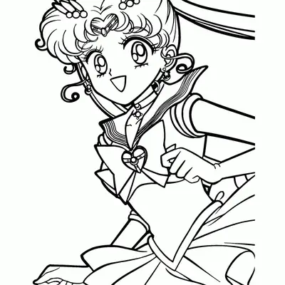 Desenho da Sailor Moon (Usagi Tsukino) para Colorir