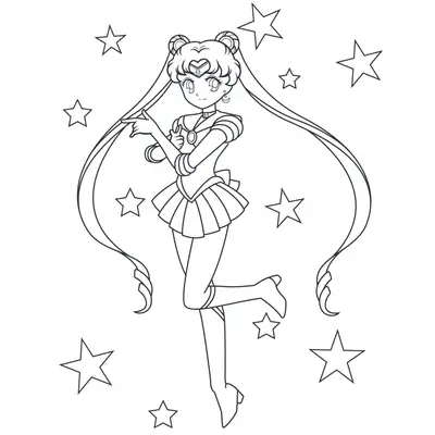 Desenho da Sailor Moon para Colorir