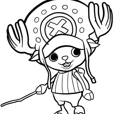 Desenho do Tony Tony Chopper de One Piece para Colorir